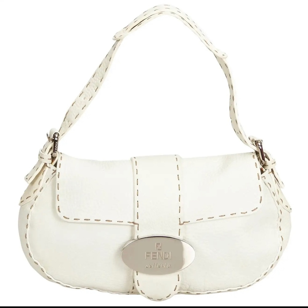 Fendi Selleria Pebbled Shoulder Bag - Picture 8 of 12